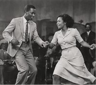 Couple dancing swing